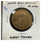 WILD BILL HICKOCK BETTER QUALITY TOKEN