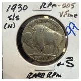 1930-S/S BUFFALO NICKEL RPM-005