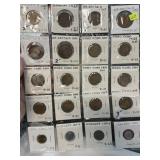 SHEET OF MIXED FOREIGN COINS