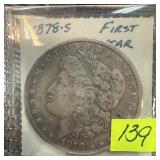 1878-S MORGAN SILVER DOLLAR