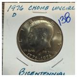 1976-D UNC BICENTENNIAL JFK HALF DOLLAR