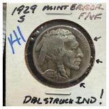1929-S BUFFALO NICKEL DOUBLE STRUCK