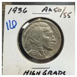 1936 BUFFALO NICKEL HIGH GRADE