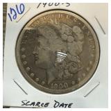 1900-S MORGAN SILVER DOLLAR SCARCE DATE