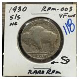 1930-S/S BUFFALO NICKEL RPM-003