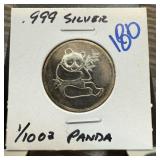 .999 SILVER BULLION PANDA ROUND