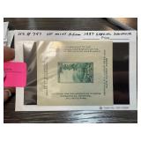 797 MINT OG 1937 SPECIAL SOUVENIR STAMP