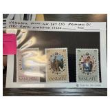 VANUATU MINT NH SET 3 PRINCESS DI 1981 ROYAL W ISS