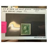 383 MINT OG IMPERFORATE 1910 SPECIAL ISSUE STAMP