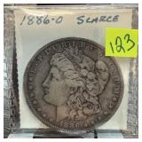 1886-O MORGAN SILVER DOLLAR