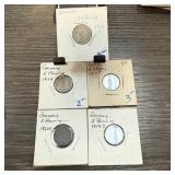 5PC GERMANY COINS PRE WWII