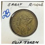 EARLY RISQUE HEADS TAILS FLIP COIN
