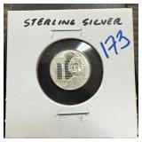 FRANKLIN MINT STERLING SILVER PHILIP LIVINGSTONE