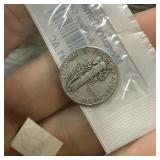 1942 MERCURY SILVER DIME