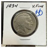1934 BUFFALO NICKEL