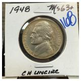 1948 JEFFERSON NICKEL HIGH GRADE
