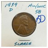1939-D WHEAT PENNY CENT BETTER
