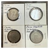 4PC CHINA FOREIGN COINS
