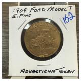 1909 FORD MODEL T ADVERTISING TOKEN
