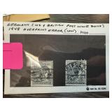 GERMANY 1948 OVERPRINT ERROR US BRITISH POST STAMP