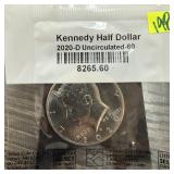 2020-D UNC JFK HALF DOLLAR UNC 60