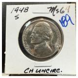 1948-S JEFFERSON NICKEL UNC