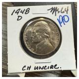 1948-D JEFFERSON NICKEL UNC