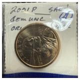 2001 GEM UNC SACAGAWEA DOLLAR COIN