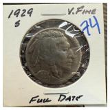 1929-S BUFFALO NICKEL FULL DATE