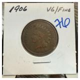 1906 INDIAN HEAD PENNY CENT