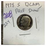 1978-S DCAM PROOF ROOSEVELT DIME