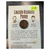 LINCOLN KENNEDY PENNY CENT