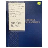 JEFFERSON NICKEL COIN ALBUM 1957-72 20 DIFF