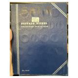 BUFFALO NICKEL COIN ALBUM W 18 DIFF