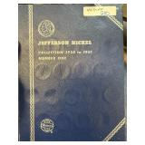 JEFFERSON  NICKEL COIN ALBUM W 44 DIFFERENT