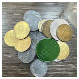 LARGE LOT OF MIXED TOKENS