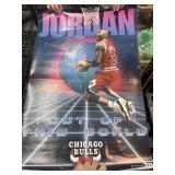 VINTAHE MICHAEL JORDAN CHICAGO BULLS POSTER