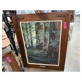 FRAMED REDWOOD SANCTUARY PRINT ALLAN HUSBERG