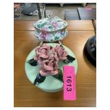 2PC LIDDED TRINKET BOXES / VANITY JAR