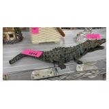 IRON ALLIGATOR DECOR PIECE