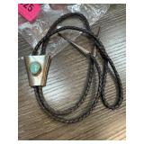 BOLO TIE W STERLING SILVER TIPS