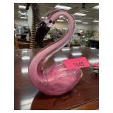 MURANO ART GLASS STYLE FLAMINGO