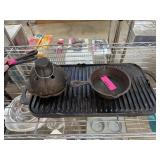 CAST IRON GARLIC ROASTER / GRILL PAN MORE