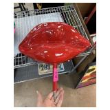 LARGE HEAVY LIPS SCULPTURE NEEDS STAND
