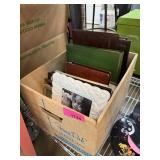 LARGE BOX OF MIXED VINTAGE PHOTOS / FRAMES ETC