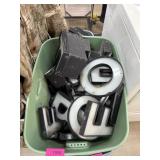 LARGE BIN OF LIGHT UP LETTERS