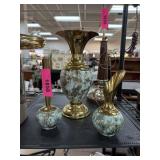 3PC VINTAGE DELFT HOLLAND VASES
