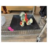 VINTAGE TURKEY CONDIMENT LOT AND PLATTER