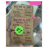 3PC VINTAGE WILLIE MAYS ALL STARS TICKETS
