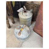 2PC GALVANIZED STEEL CANS / FUEL TANK